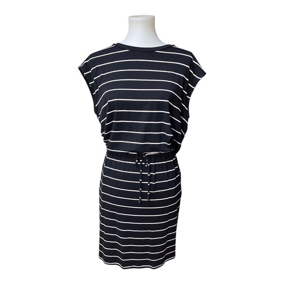 Banana Republic Black and White Striped Dress - Picture 1 of 4